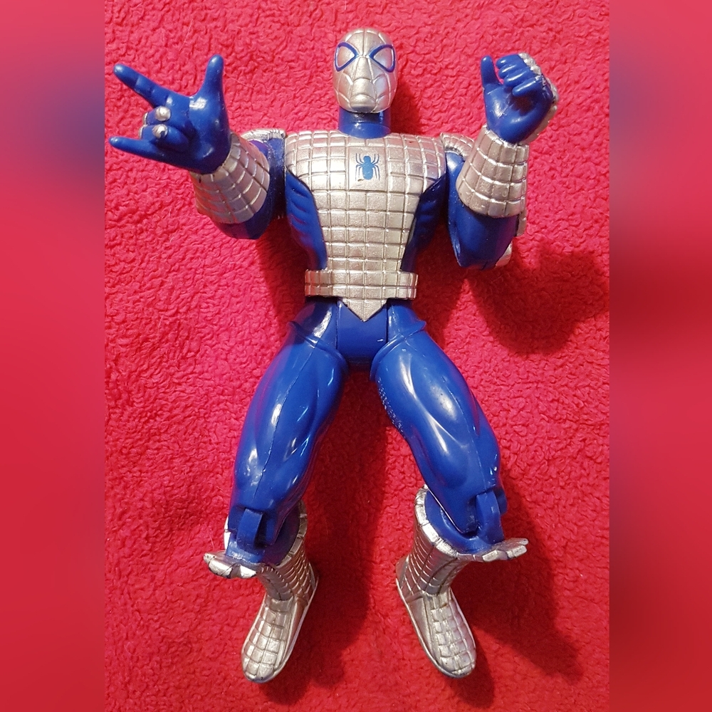 1995 Spider-Man Figure Spider Armor Deluxe Edition 10β Toy Biz Vintage Marvel